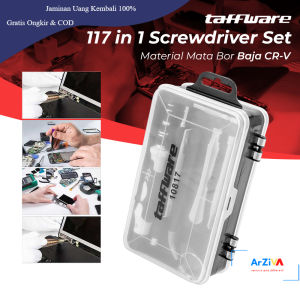 Taffware 117 in 1 Screwdriver Set Reparasi Smartphone Laptop Precision - 10817 - Black/Gray