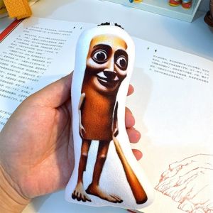 [Ready] Creative Voice Keychain Brainrot Toy Tung Tung Tung Sahur Keychain With Sound Pendant Plush Keychain  Friend Gift