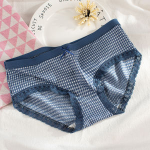 AURORRA C1327 Celana Dalam Wanita Dewasa Bahan Lembut Katun Pita CD Motif Kotak Polos