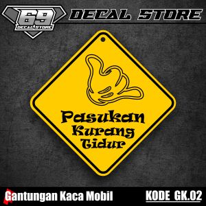 (COD) Akrilik Gantungan Kaca Mobil dan Truck Variasi Bebas Custom Desain Terbaru Keren Kode GK.02