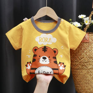 ชุดเด็กแขนกุด ชุดเสื้อกล้ามเด็ก ชุดเด็ก ชุดเด็กแขนสั้น เสื้อผ้าเด็ก cotton100% สำหรับเด็ก 0-5 ปี