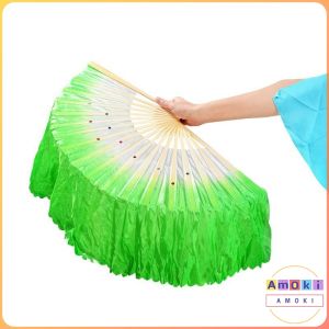 Amoki Dance Hand Fan For Chinese Style Classical Folding Hand Held Fan Silk