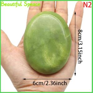 Beautiful Natural Massage Stones Green Stones Cold Rock for Spa Deep Tissue Massager