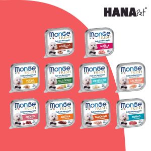 Monge Fresh /Fruits Wet Food Dog Tray - 100g