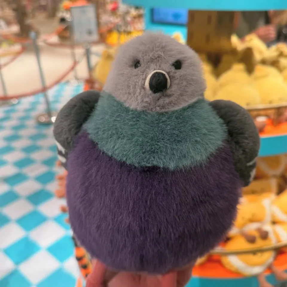 Peluche Jellycat Amuseables Leicester Pigeon - Nuovo Edizione Estate 2025, Taglia Grande, Lavabile
