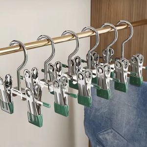 KANNERT 30pcs Chống gió Móc phơi quần áo Kẹp đôi 360 °   Có thể xoay Kẹp quần áo Giá đỡ ủng Không trượt Kẹp lưu trữ Kho lưu trữ tủ quần áo