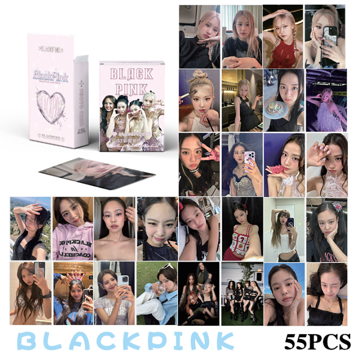 50pcs/box%20BLACKPINK%20Laser%20Photocard%20LISA%20JENNIE%20ROSE%20JISOO%20Kpop%20Album%20Lomo%20Cards%20Postcards%20-%20Image%203