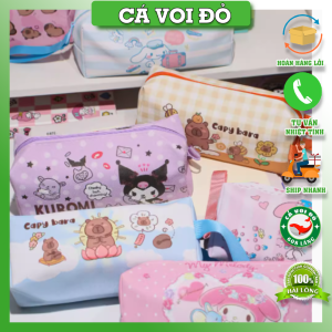 Túi đựng bút Canvas cỡ lớn CapyBara ngộ nghĩnh đáng yêu