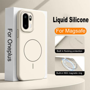Luxury Liquid Silicone For Magsafe Magne Case For Oneplus 15 13 12 Ace6 Ace5 Pro Wireless Charge Shockproof Matte Soft Cover