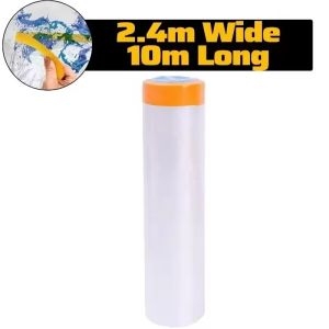 🔥10/30M Self-adhesive Dustproof Film Furniture Dust Protection Masking Film Home Waterproof Plastic Film Wall Painting Protect Cover
