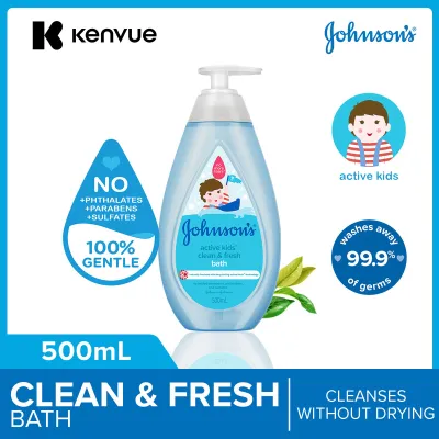 Johnsons Baby Active Kids Clean And Fresh Bath With Green Tea Extracts 500ml