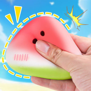 Watermelon Squishy Squeeze Toy- Kawaii Toy Novelty Funny Childrens Toys Gift Super Soft Slow Rising