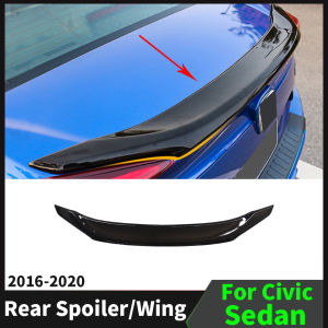 อุปกรณ์ปรับแต่งหลังคาสปอยเลอร์ปีกหลังอุปกรณ์เสริมสําหรับรถเก๋ง Honda Civic Sedan 2016 2017 2018 2019 2020