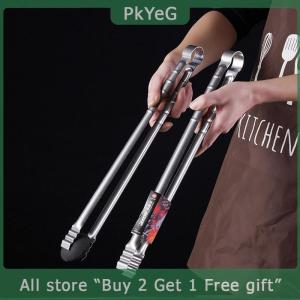 [COD] PkYeG KITCHEN 45CM Outdoor Camping Grill Tongs Extra Long Kitchen Tongs Grilling Tongs Clips Stainless Steel Tongs For Cooking Grilling