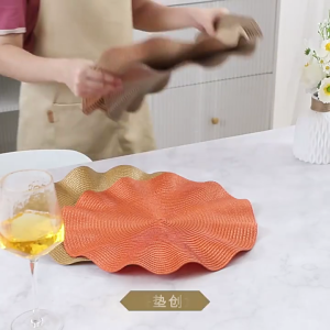 2Pc Dining Mats With Soft Texture Efficient Dining Table Dish Mats Comfortable and Protective Designs Palcemat