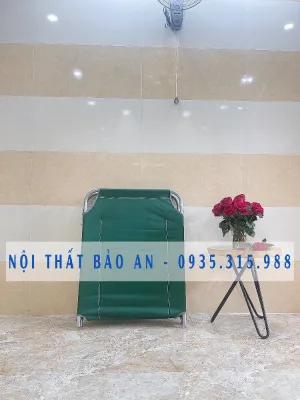 Giường bố xếp vải Đài Loan BẢO AN 01