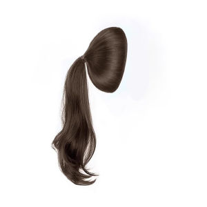 แผ่นวิกผมหางม้าลอน วิกผมหางม้าหยิกยาว