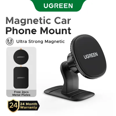 UGREEN Magnetic Car Phone Holder and Ring Stand for iPhone 16 Pro Max iPhone 17 Pro Max iPhone 18 Pro Max iPhone 15 Plus 360 Degree Magnet Mount Car Holder