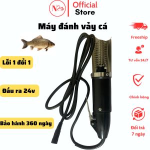 Máy đánh vảy cá cầm tay chạy bằng điện sử dụng bộ chuyển đổi 24V chống nước 100% an toàn khi sử sụng