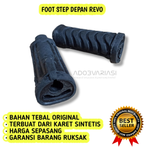 FOOTSTEP DEPAN UNTUK MOTOR REVO BAJAN KARET TEBAL DIJAMIN AWET DAN NYAMAN HARGA UNTUK SEPASANG
