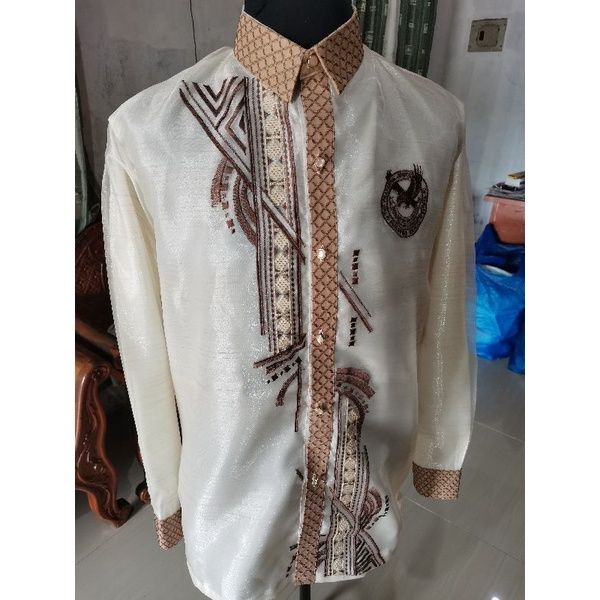 #👑 eagle barong tagalog chocolate brown/modern barong tagalog | Lazada PH