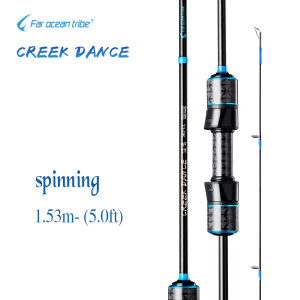 【Far Ocean Tribe】1.53M/1.68M/1.8M 1-7LB light rod ul ultra light fishing rod spinning rod baitcasting rod light fishing carbon fiber fishing rod Shrimp rod Fishing rod set Cheap fishing rods shrink rod jigging outdoor
