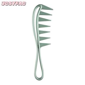 JCSYFAC หวีซี่กว้างสำหรับร้านทำผมของผู้ชายหวีซี่เรียบหัวน้ำมันสำหรับใช้ในบ้านหวีกลวงด้านหลังของผู้ชายเครื่องมือจัดแต่งทรงผม