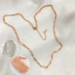 Kalung Titanium Hijab 65 cm Anti Karat Aksesoris Fashion Hijab Korean Style