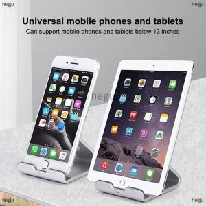 [COD] hegu Kim loại máy tính để bàn điện thoại di động đứng cho điện thoại thông minh 13 inch máy tính bảng bàn chủ lưu trữ di động Bracket Drop-RESISTANT điện thoại chủ