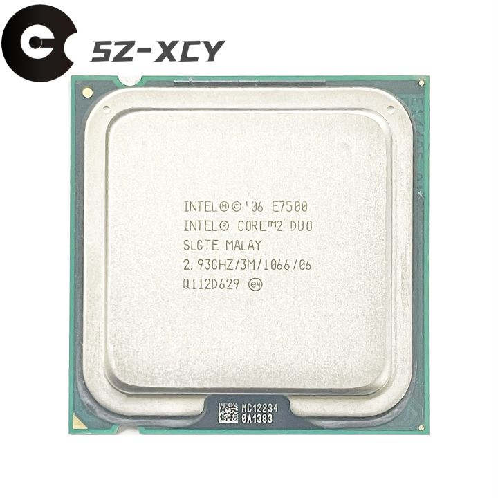 Intel Core 2 Duo E7500 2.9 Ghz Dual-Core CPU Processor 3M 65W LGA 775 ...