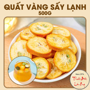 Quất vàng sấy lạnh 500g tắc vàng khô sấy thăng hoa thơm đẹp - Lãn Ông