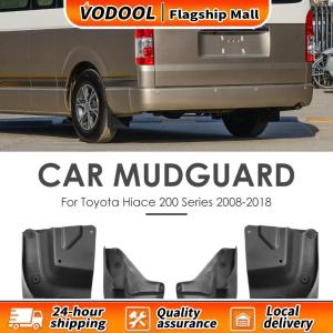 【Vodool】 แผ่นกันโคลน 4 ชิ้น สำหรับ Hiace 200 Series 08-18 ป้องกันรถจากสภาพอากาศ