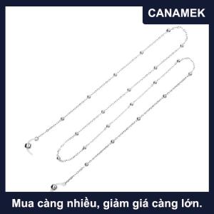 【CANAMEK】 Dây đeo mắt kính màu vàng cho nữ mới Dây đeo mắt kính đọc sách đính cườm