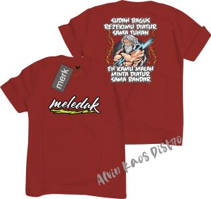 Kaos MLD Rezeki Di Atur Bandar Kaos Pria Kaos Wanita Kaos Murah Kaos Distro Bandung Kaos Katun Distro Hitam Putih