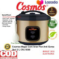 Cosmos CRJ-9308 Rice Cooker Stainless Steel Kapasitas 2 Liter 3in1 CRJ9308/Magic Com/ CRJ 9308-Gold. 