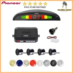 thumbnail image 2 of 4-Piece Grey Parking Sensor Kit – Car Reverse Backup Radar With LED Alert, Universal 12V 2 of 6