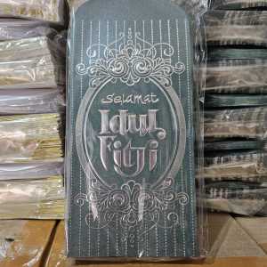 IVLOVE - Exclusive Amplop Hari Raya Idul Fitri Embose Gold Mewah / Angpau Lebaran Isi 50 Lembar Amplop Thr Idul Fitri Poli Ukuran L Besar Uang Tanpa Dilipat