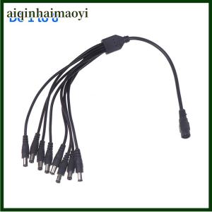 aiqinhaimaoyi 1Pc CCTV Security Camera 1 DC Female To 2 3 4 5 6 8 Male Plug Power Cord Adapter Connector Supply Splitter Cable For LED Strip