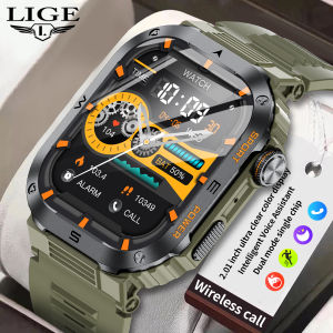 LIGE Original Smart Watch for Men Bluetooth Call Multi-Function Health Monitoring Outdoor Waterproof Sports Watch