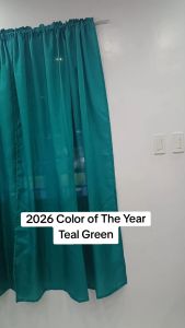 Rod Pocket Curtain (non-ring)Geena Plain /window 70inches/Door 80inches-sold per piece