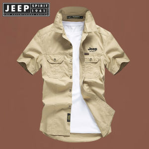 Jeep Spirit 1941 estd ngắn tay mùa hè mới giản dị áo sơ mi nam áo sơ mi mỏng bảo hộ lao động ngoài trời Áo sơ mi giản dị