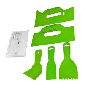 5Piece All Plastic Spackling Putty Spatula Kit Suitable For DIYer Enthusiasts&Construction Professional Painters