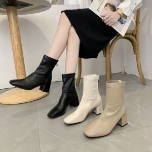 Sepatu Boots Heels Flat Wanita Korea Import Boot Fashion Premium Quality