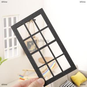 [COD] shiou 1 12 Dollhouse mô phỏng gỗ khung cửa sổ mô hình Dollhouse đồ nội thất trang trí búp bê nhà Micro cảnh phụ kiện