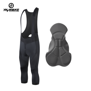 YKYWBIKE Men 3/4Cycling Bib Shorts Mountain Bike Shorts High End Outdoor Breathable Bike Tight Pants