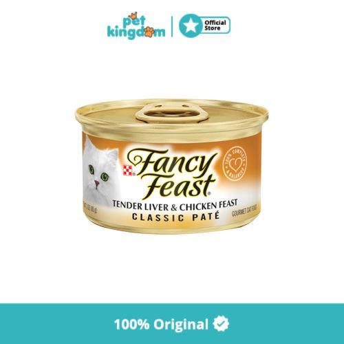 Fancy Feast 85 Gr Makanan Kucing Basah Liver Chicken Classic | Lazada ...