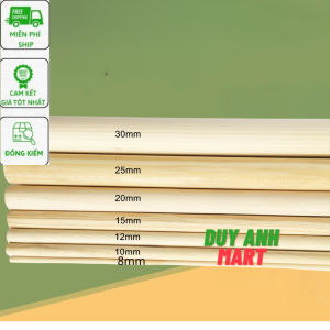 Thanh gỗ thông tròn dài 30cm (phi 81012 20 25 mm) làm macrame
