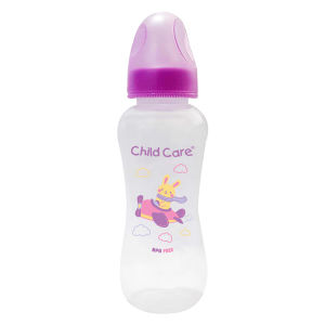Child Care 8oz Standard Curve Baby Bottle For Girl by Pc Anti-Colic and BPA Free With Extra Nipples