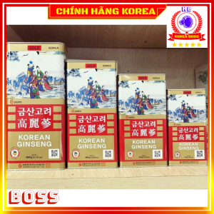 Hồng sâm củ khô hộp thiếc Bio hàn quốc chính hãng - Tăng thể lực phục hồi sức khỏe phòng ung thư - koreaboss