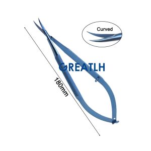 GREATLH Ophthalmic Dental Micro Castroviejo Cornea Scissors Ophthalmic Microsurgical Scissors Ophthalmic Surgical Tool
